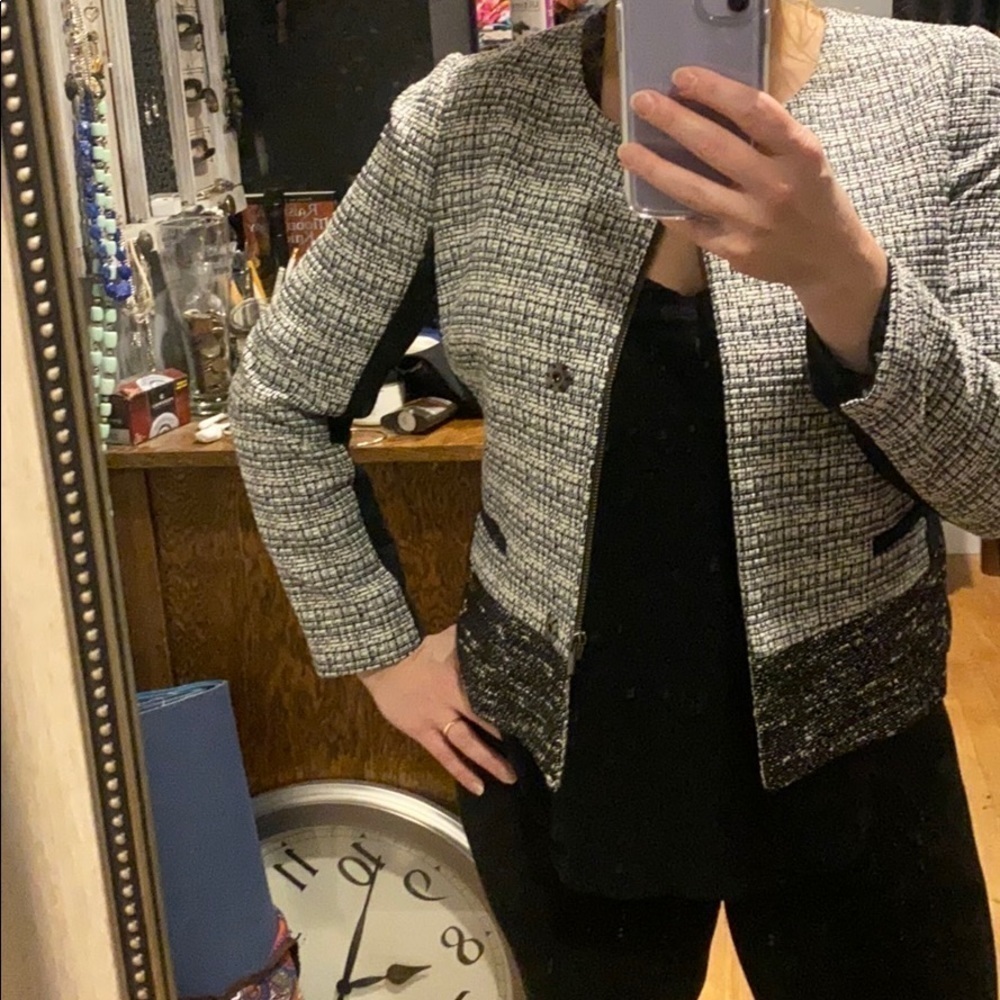 Banana Republic Tweed Blazer Jacket EUC - Picture 8 of 11